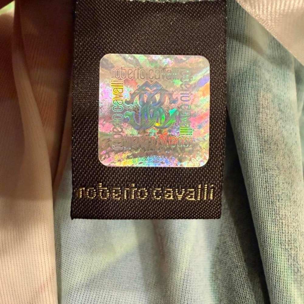 Roberto Cavalli Women's US 6 IT 42 Tropical Parrot Jungle Dress - Picture 4 of 7